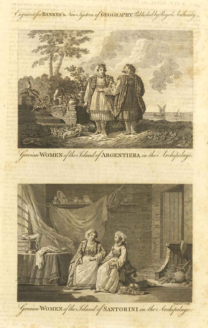Grecian women of the island of Argentiera in the archiepalago …