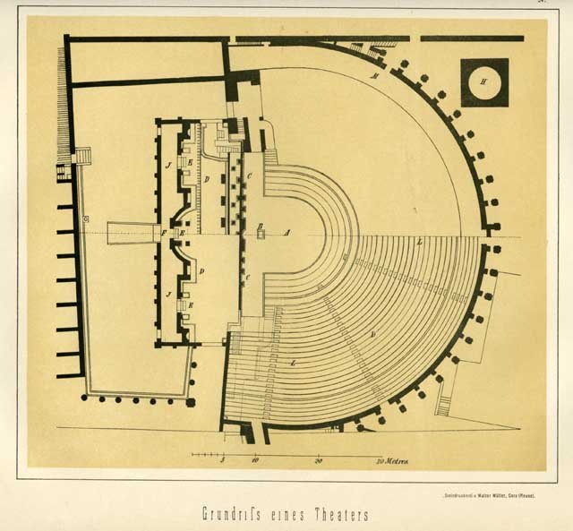 Grundriss eines Theaters