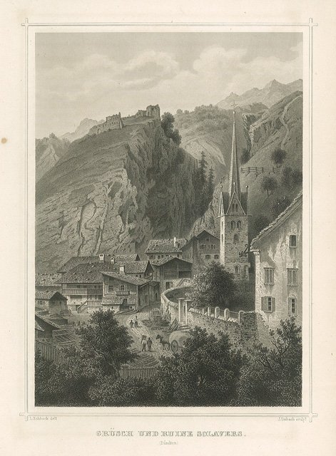 Grusch und Ruine Solavers (Bundten)