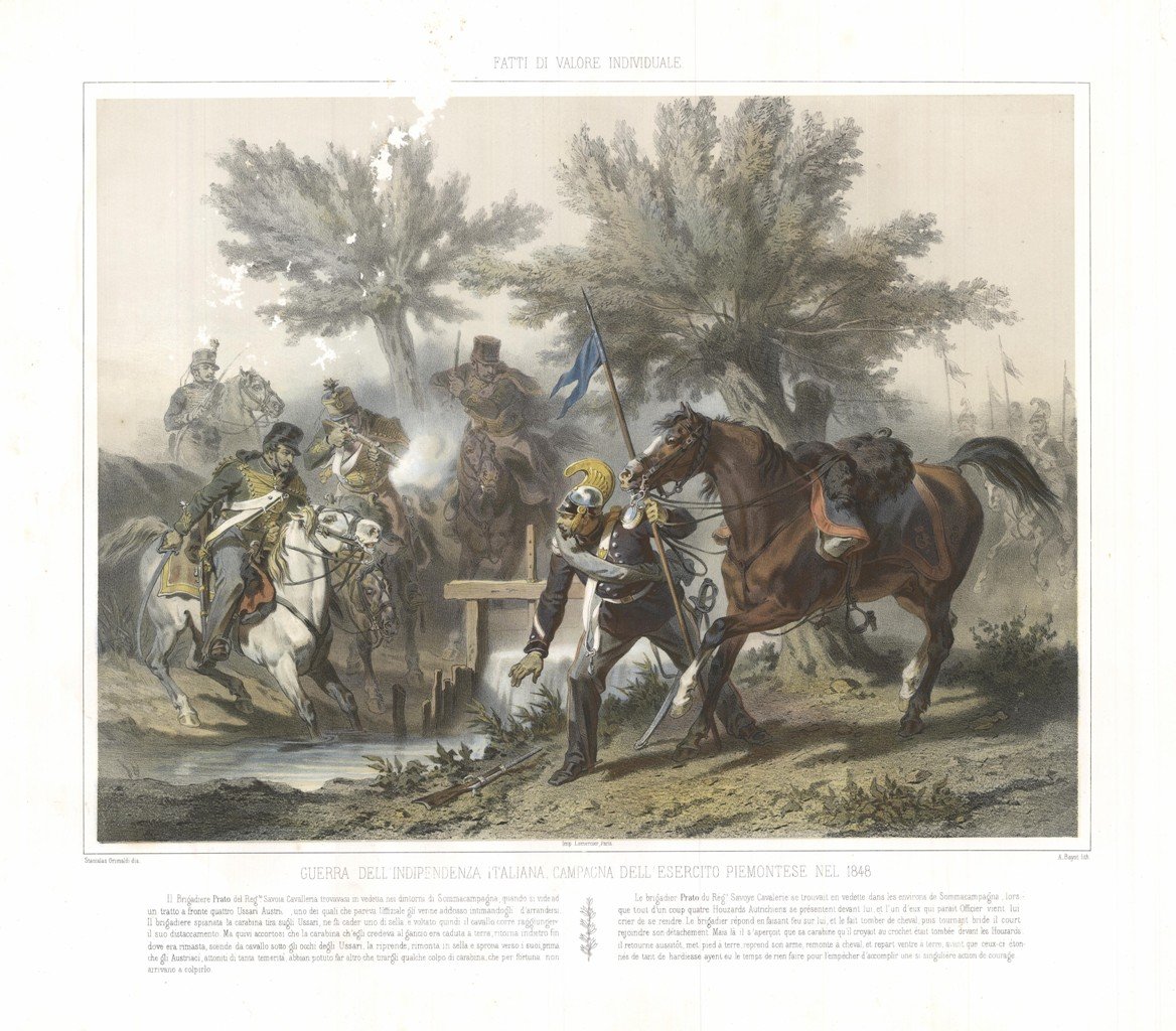 Guerra dell'Indipendenza d'Italia . Esercito piemontese nel 1848