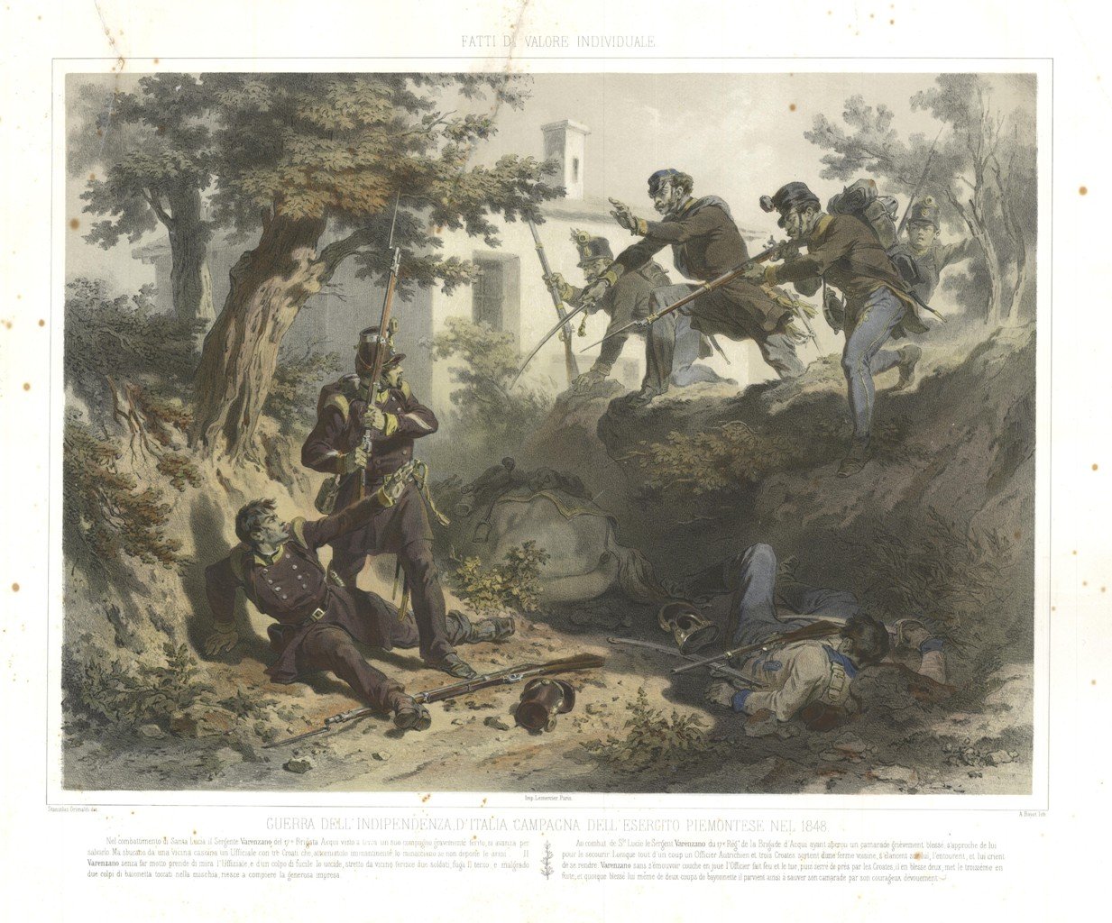 Guerra dell'Indipendenza d'Italia .Esercito piemontese nel 1848