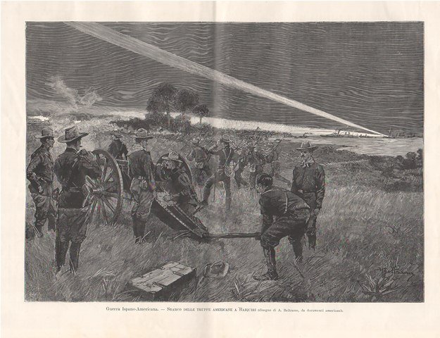 Guerra Ispano-Americana - Sbarco delle truppe americane a Baiquiri