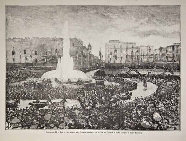 Guglielmo II in Italia / Arrivo del Corteo imperiale in …