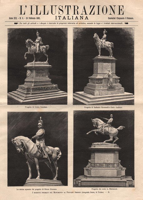 I bozzetti premiati pel Monumento al Principe Amedeo - II