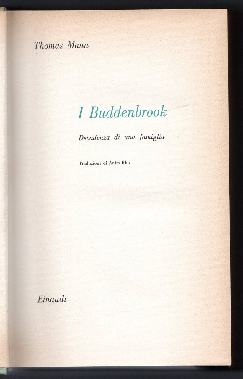 I Buddenbrook. Decadenza di una famiglia