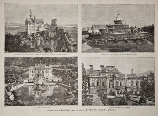 I castelli del fu re Luigi II di Baviera