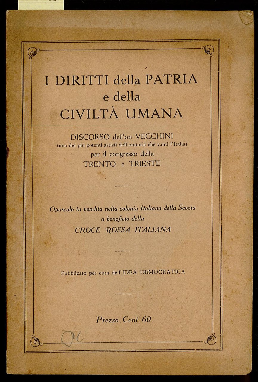 I diritti della Patria e della civiltà umana