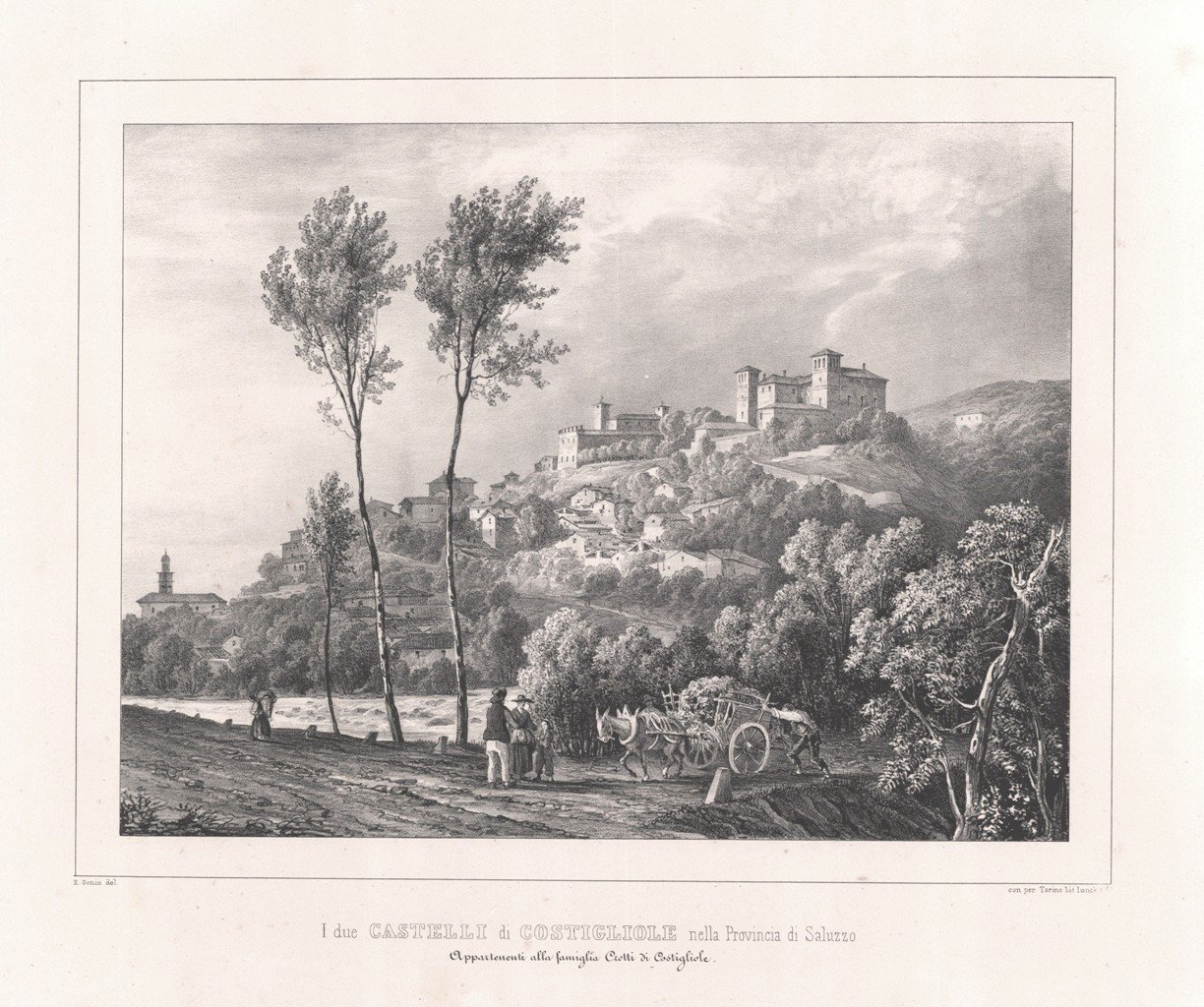 I due castelli di Costiglione nella Provincia di Saluzzo. Appertenenti …