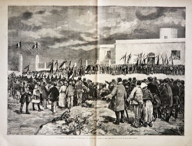 I funerali di Giuseppe Garibaldi a Caprera