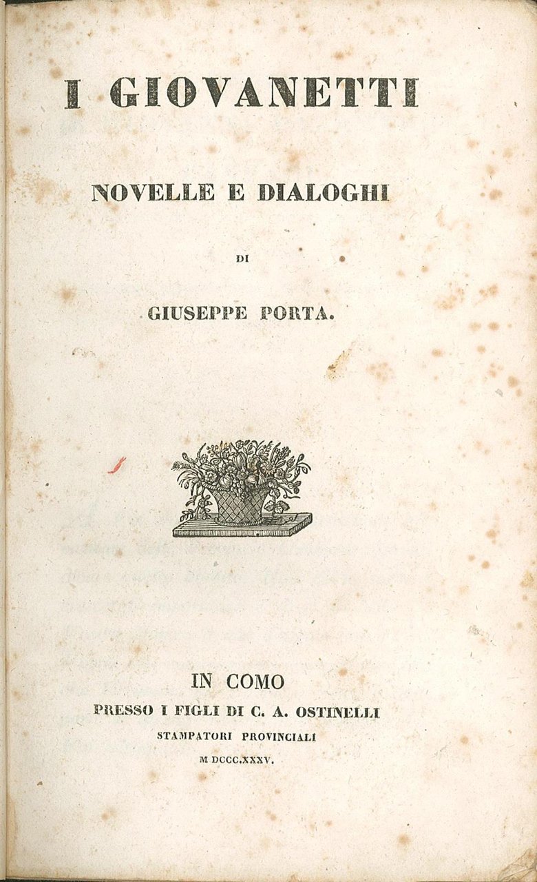 I giovanetti novelle e dialoghi