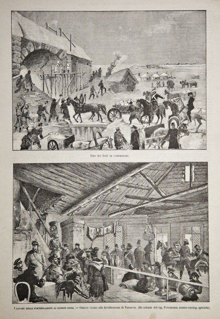 I lavori delle fortificazioni ai confini russi / Uno dei …