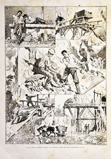 I lavori nelle gallerie d’accesso nel Gottardo