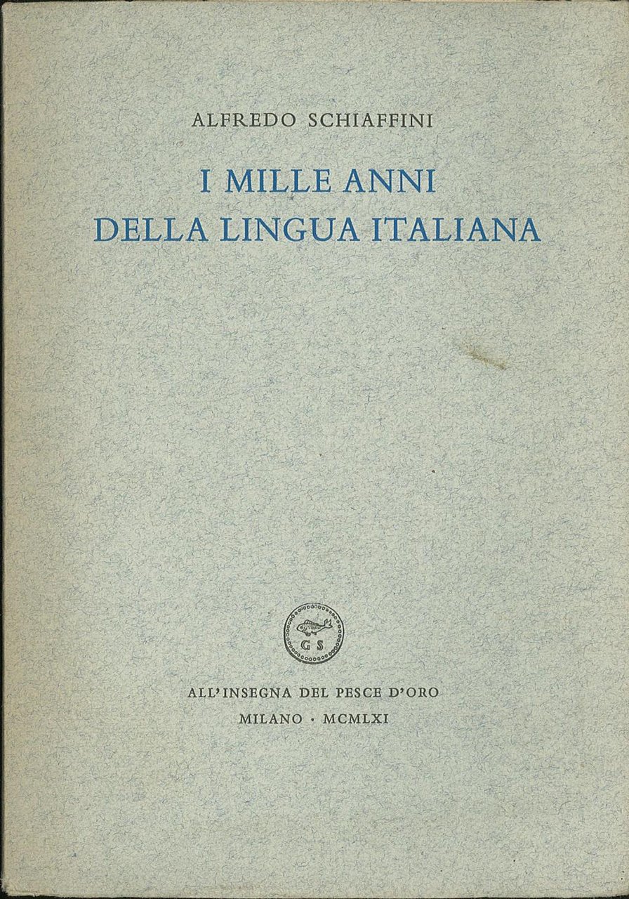 I mille anni della lingua italiana