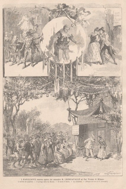 I pagliacci, nuova opera del maestro R. Leoncavallo al Dal …