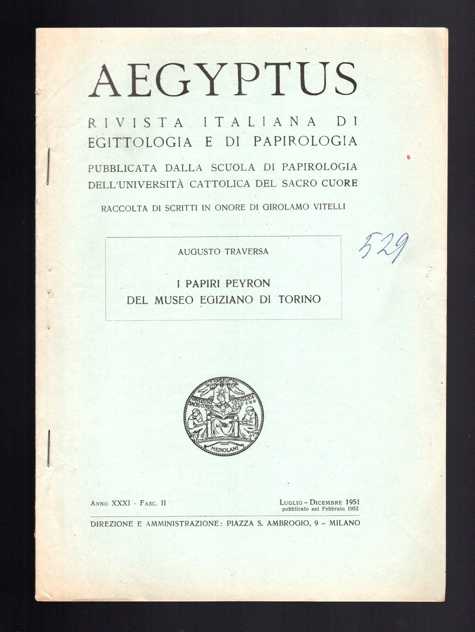 I Papiri Peyron del Museo Egiziano di Torino