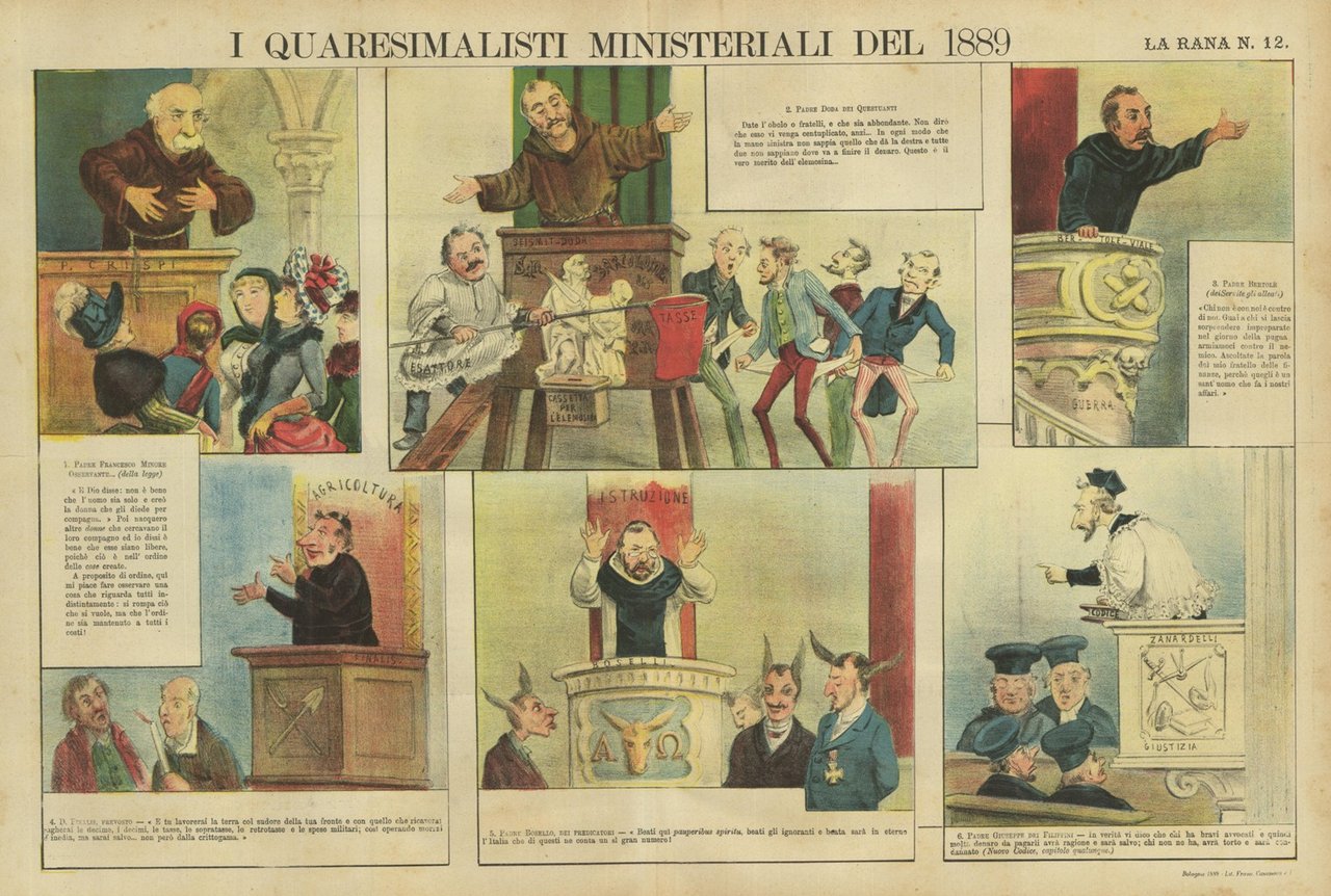 i quaresimalisti ministeriali del 1889