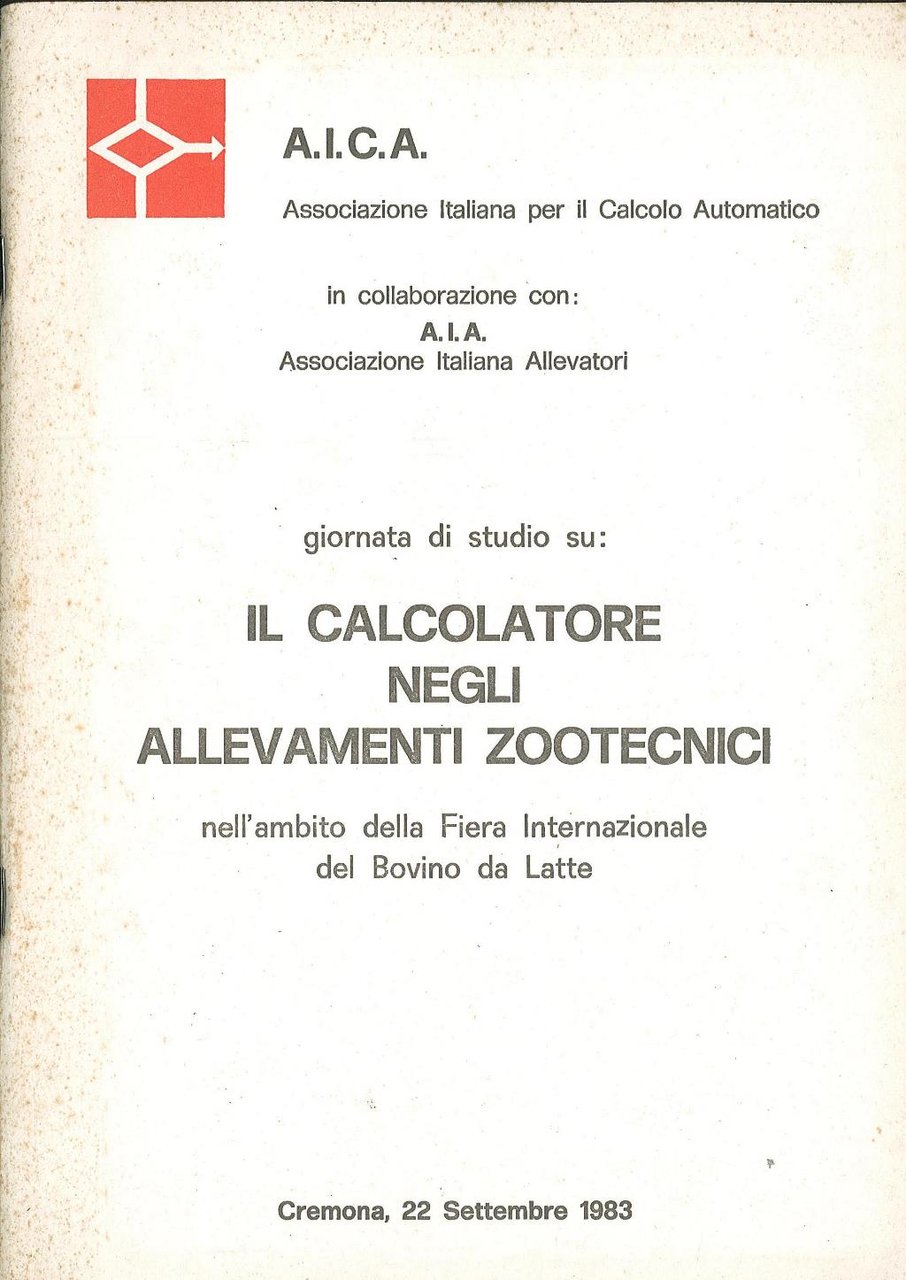 Il calcolatore negli allevamenti zootecnici nell'ambito della Fiera Internazionale del …