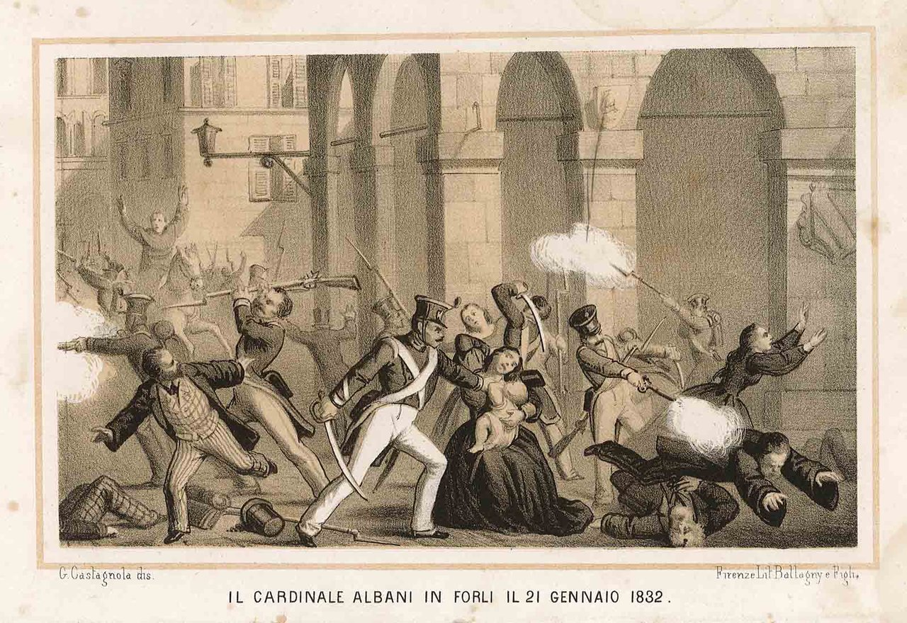 Il Cardinale Albani in Forli il 21 gennaio 1832