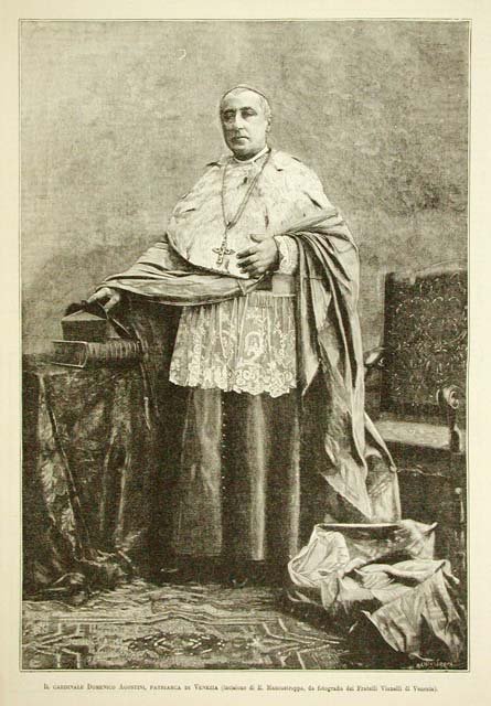 Il Cardinale Domenico Agostini, patriarca di Venezia