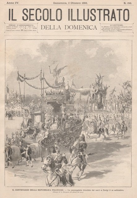 Il Centenario della Repubblica Francese - La passeggiata trionfale dei …