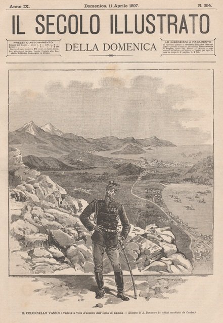 Il colonnello Vassos: veduta a volo d’uccello dell’isola di Candia