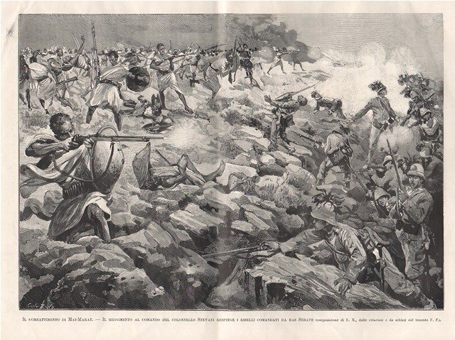Il combattimento di Mai-Marat - Il reggimento al comando del …