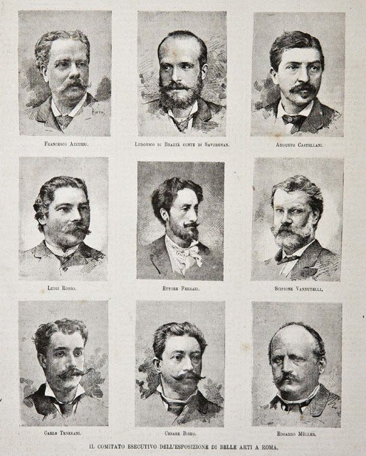 Il Comitato esecutivo dell’Esposizione di Belle Arti a Roma
