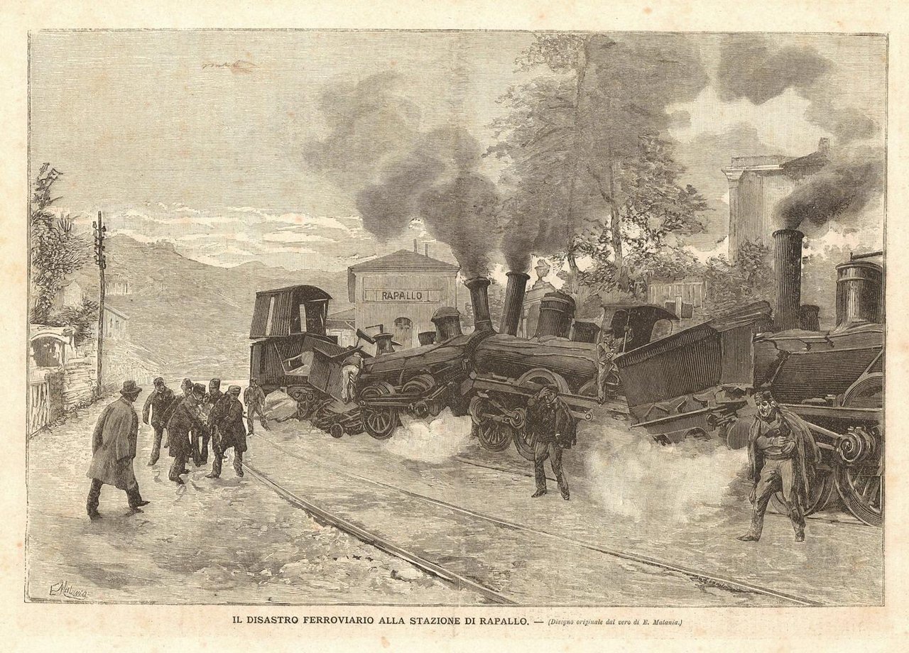 il disastro ferroviario alla stazione di Rapallo