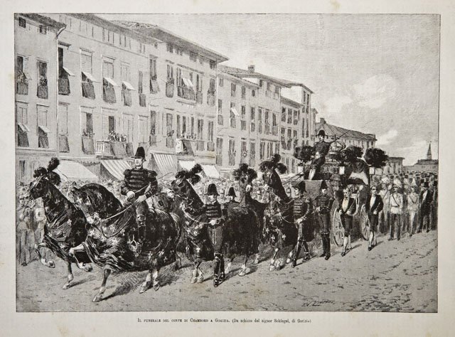 Il funerale del conte di Chambord a Gorizia