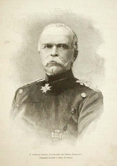 Il Generale Caprivi, Cancelliere dell'Impero Germanico