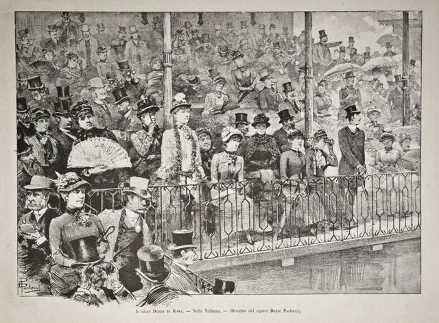 Il gran Derby di Roma / Nella Tribuna