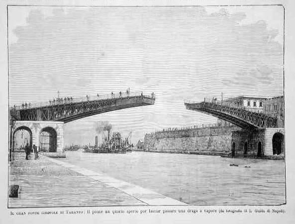 Il gran ponte girevole di Taranto . | Immagine principale