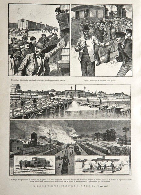 Il grande sciopero ferroviario in America