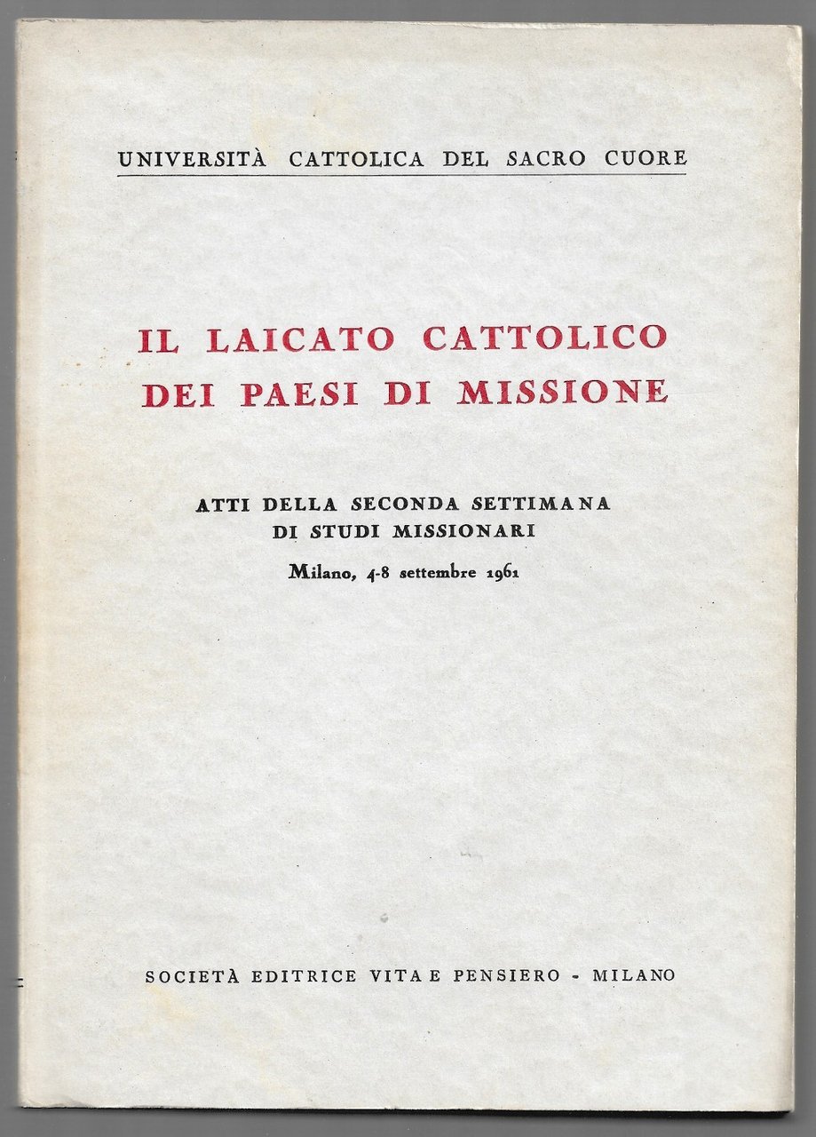 Il laicato cattolico dei paesi di missione