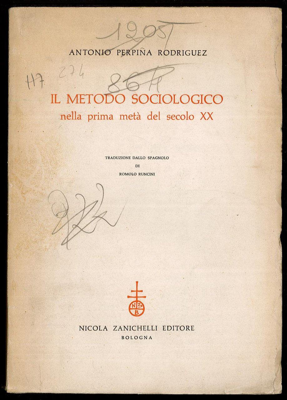 Il metodo sociologico nella prima metà del secolo XX