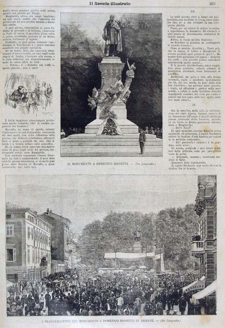 Il monumento a Domenico a Rossetti - L'inaugurazione del monumento …