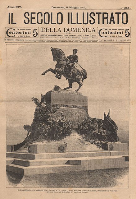 Il monumento ad Amedeo duca d’Aosta in Torino, dello scultore …