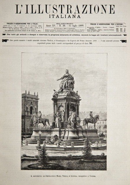 Il monumento all’Imperatrice Maria Teresa d’Austria, inaugurato a Vienna