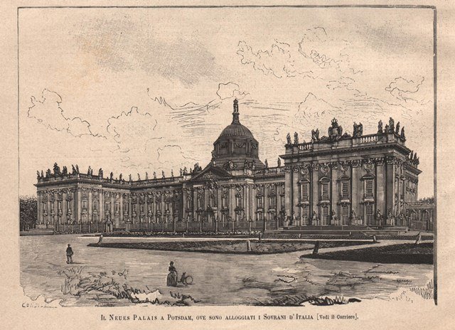 Il Neues Palais a Potsdam, ove sono alloggiati i Sovrani …
