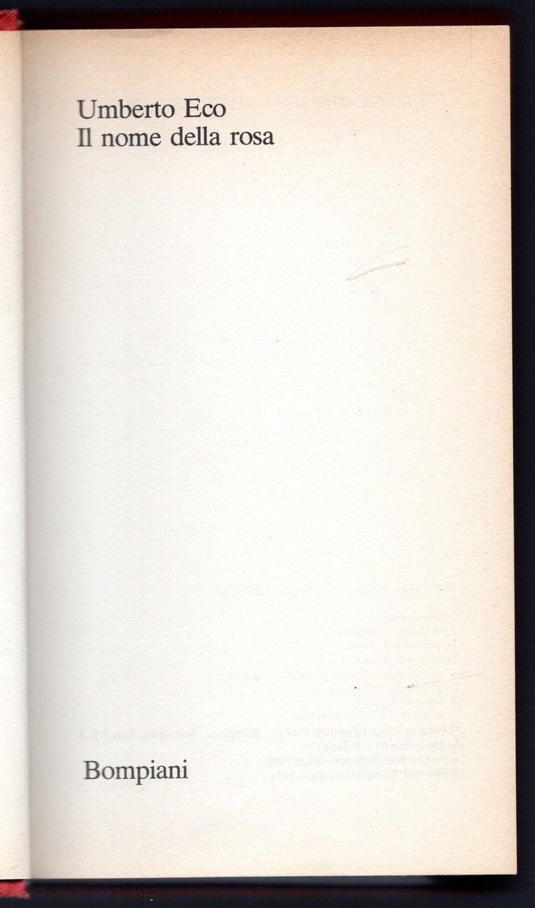 Il nome della rosa | Immagine principale