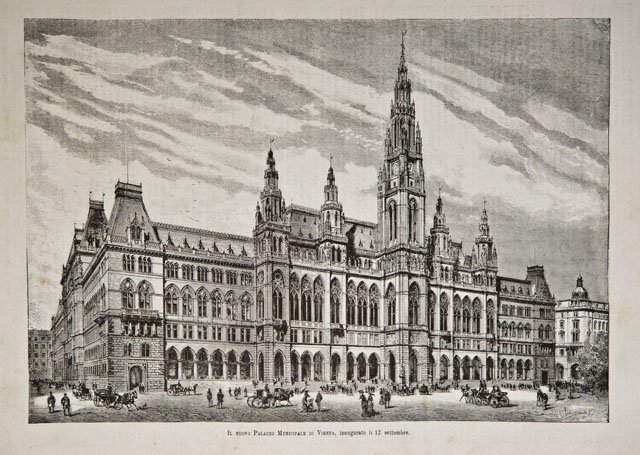 Il nuovo Palazzo Municipale di Vienna, inaugurato il 12 settembre