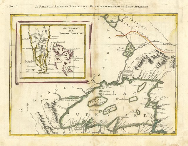 Il Paese de Selvaggi Outauacesi, e Kilistinesi si intorno al …