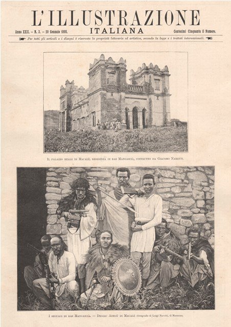 Il palazzo reale di Macalè, residenza di Ras Mangascià, costrutto …