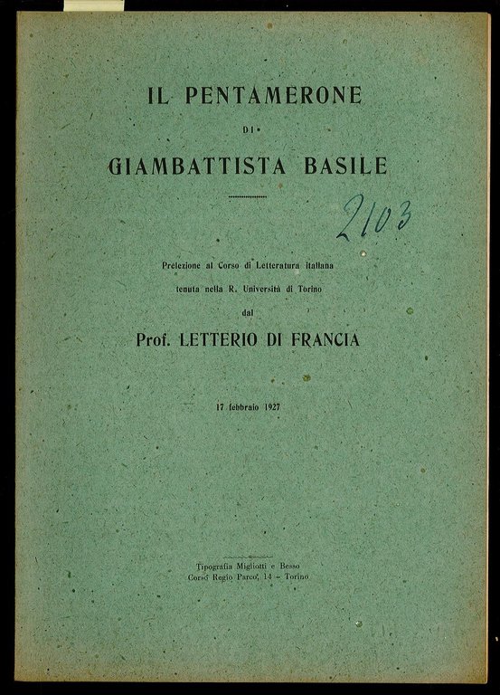 Il Pentamerone di Giambattista Basile