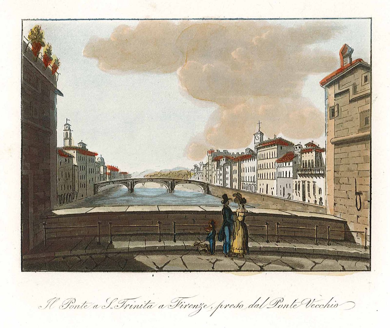 Il Ponte a S.a Trinita a Firenze preso dal Ponte …