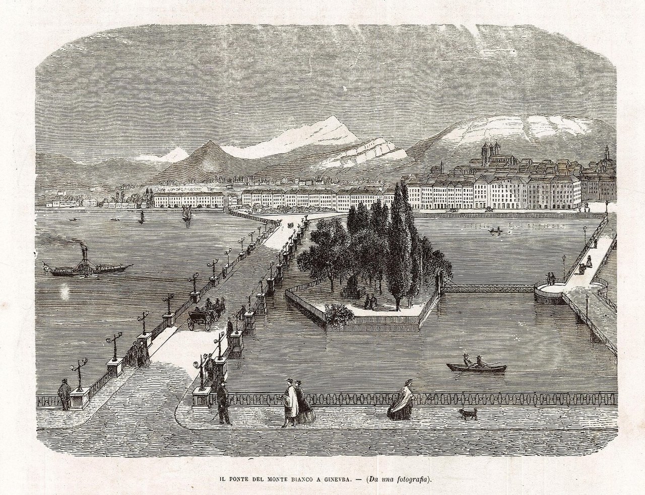 Il ponte del Monte Bianco a Ginevra