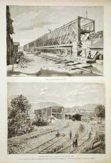 Il ponte sul Ticino a Sesto Calende, nella ferrovia Novara-Pino …