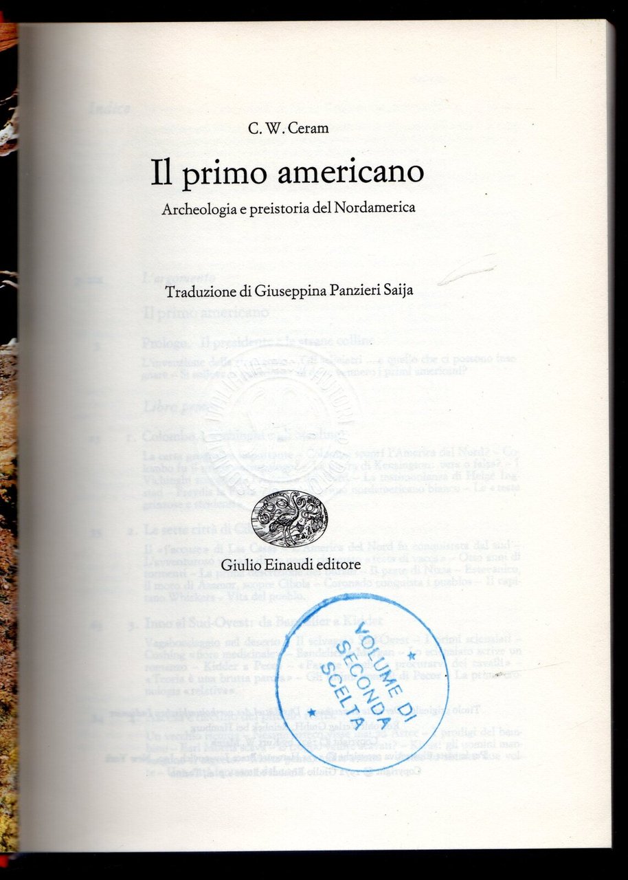 Il primo americano. Archeologia e preistoria del Nordamerica