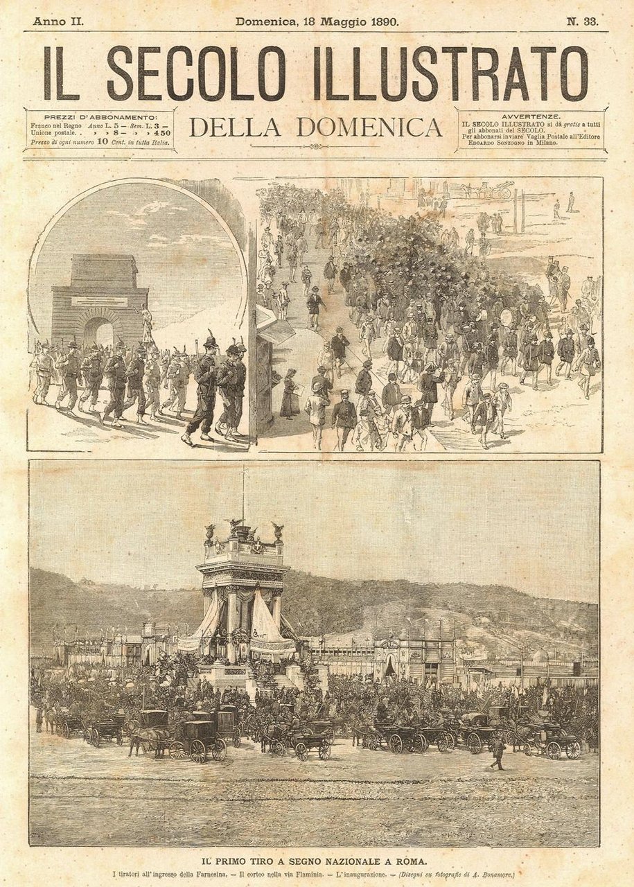 Il primo tiro a segno nazionale a Roma