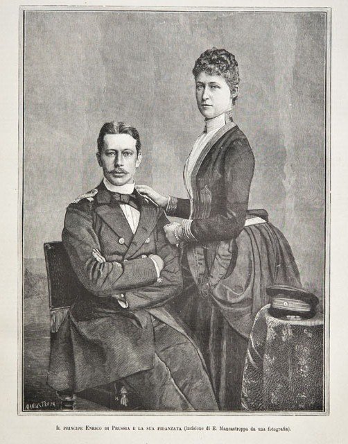 Il principe Enrico di Prussia e la sua fidanzata